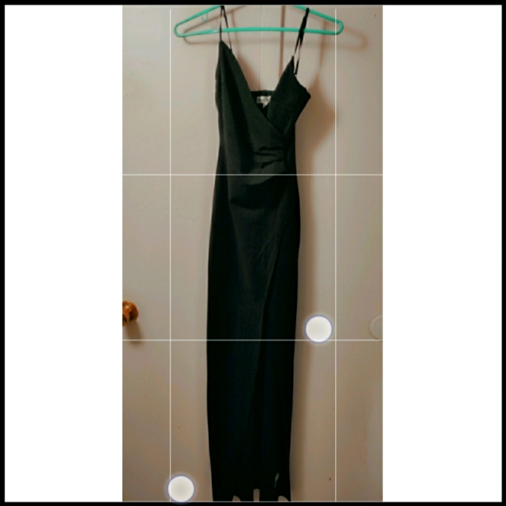 Sexy long black dress